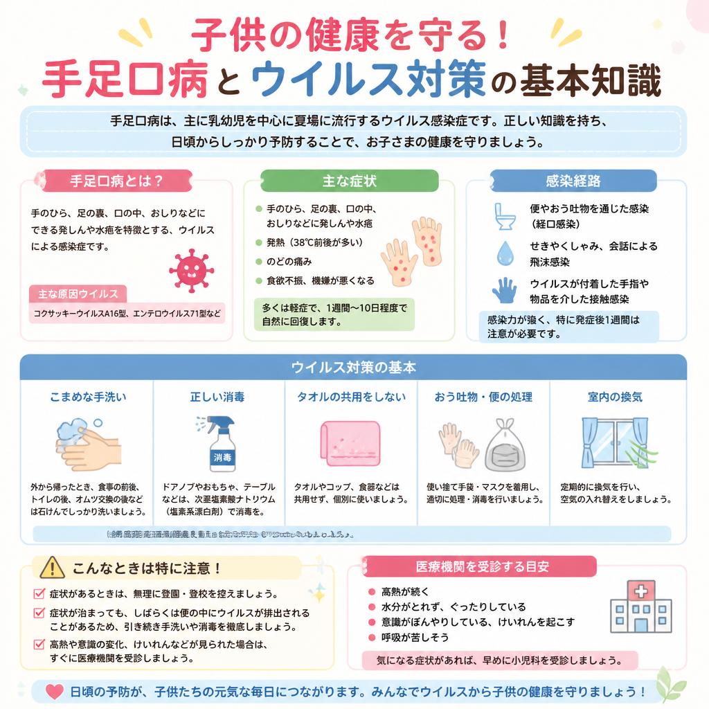 子供の健康を守る！手足口病とウイルス対策の新提案